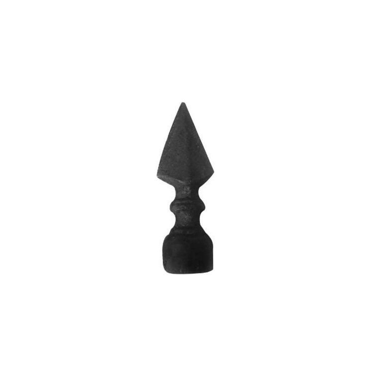 Ponteira Ponta De Lança Ferro N02 Grade Portão Muro 4X14Cm