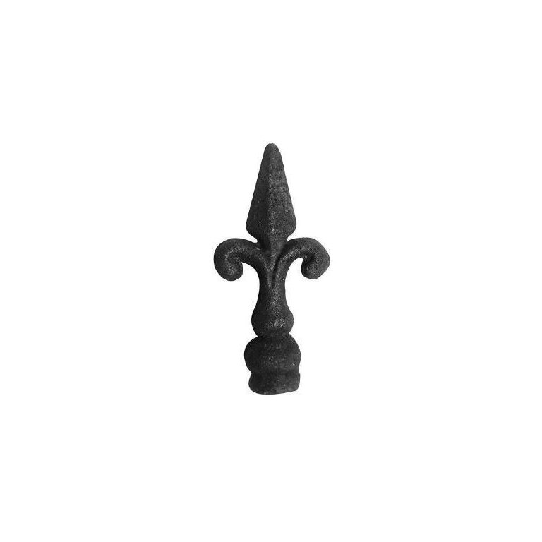 Ponteira Ponta De Lança Ferro N05 Grade Portão Muro 17X6Cm