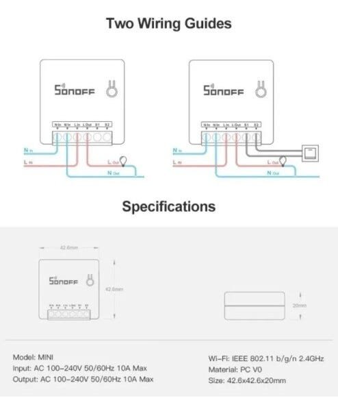 Sonoff Mini Interruptor Wifi para Automação Residencial - 6