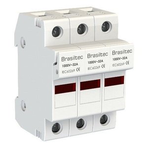 Seccionadora Porta Fusível para Energia Solar 1000Vdc 3P Triplo - Sem Fusível