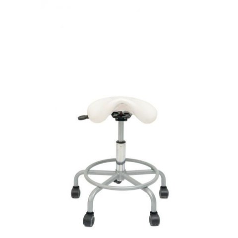 Cadeira Mocho Sela Branca Cinza Cromada Dentista Tatuador Estetica Manicure Odontologia Consultorio