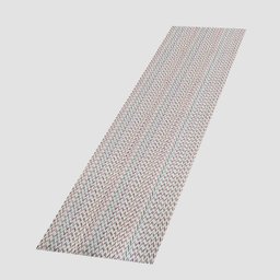 Tapete Cozinha Passadeira Antiderrapante 2.00m X 45cm Decoração Corredor Tear Artesanal 100% Algodão - 5