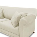 Ver mais imagens de Sofá Decorativo 180cm 2 Lugares com 4 Almofadas Armstrong Veludo Bege - Gran Belo