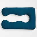 Ver imagem 1 de Almofada Travesseiro de Corpo Gestante Relaxante Isa Grande Macia Veludo Azul Marinho - Desk Design