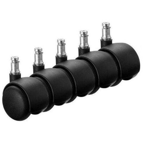 Rodízio Kit 5 Rodinhas para Cadeira de Escritório Giratória