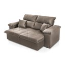 Ver imagem 7 de Sofá Retrátil Reclinável Trento 1,80m Suede Velut Tabaco Molas no Assento - King House
