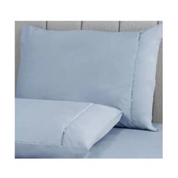 Jogo de Cama S Ponto Palito Queen 3 Pçs 180f Azul Sonhare - 3