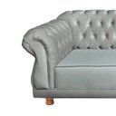 Ver imagem 2 de Sofá Elisabeth Luxo Chesterfield 3 Lugares Prata