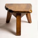 Ver imagem 3 de Mesa de Centro e Apoio Tripé Orgânica Madeira Maciça Sala Quarto Rústica