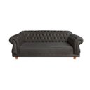Ver imagem 1 de Sofá Elisabeth Luxo Chesterfield 2 Lugares Cinza Camurca