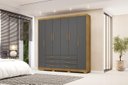 Ver imagem 1 de Guarda Roupa Casal 6 Portas e 6 Gavetas Belufan Móveis