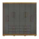 Ver imagem 7 de Guarda Roupa Casal 6 Portas e 6 Gavetas Belufan Móveis