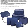 Kit Organizador de Mala para Viagem Jacki Design Poliéster 6 Peças - Azul - 2
