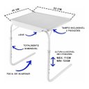 Ver imagem 2 de Mesa Lateral De Apoio Regulável Para Cama E Sofá Multiuso