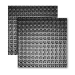 Piso Emborrachado Moeda Kit 4 Placas 0,50X0,50M (1M²) - 1