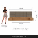 Ver imagem 3 de Cabeceira Suspensa para Cama Queen Malibu - M. Arapongas