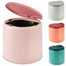 Cesto de Lixo Lixeira de Mesa Pequeno Plástico com Trava de Click - Rosa - 2