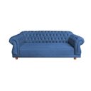 Ver imagem 1 de Sofá Elisabeth Luxo Chesterfield 2 Lugares Azul Petroleo