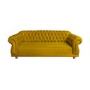 Ver imagem 1 de Sofá Elisabeth Luxo Chesterfield 2 Lugares Amarelo Ouro