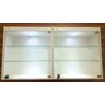 2 Vitrines Suspensas Expositor Led Porta Vidro Temperado - 2