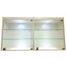2 Vitrines Suspensas Expositor Led Porta Vidro Temperado - 4