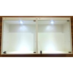 2 Vitrines Suspensas Expositor Led Porta Vidro Temperado - 7