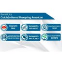 Ver imagem 6 de Cama Box Casal + Colchão American Herval + Guarda Roupa Master Vip 8.4 Atacama