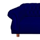 Ver imagem 2 de Sofá Elisabeth Luxo Chesterfield 2 Lugares Azul Marinho
