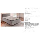 Ver imagem 2 de Cama Box Queen: Colchão Molas Ensacadas Paropas MasterPocket Esplêndido + Base CRC Suede Gray(