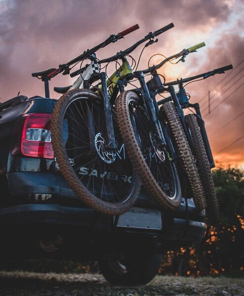Transbike Truckpad Suporte Protetor Tampa Traseira Pequeno + Meia Esportiva Top Racing Nomad Cor:Cla - 4