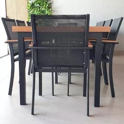 Jogo de Mesa Jardim com 10 Cadeiras Alumínio Sala de Jantar - 2