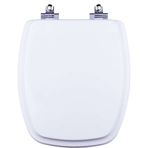 Tampa De Vaso Sanitario Com Amortecedor Laguna Branco Para Bacia Hervy