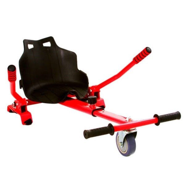 Hoverkart Carrinho Scooter Skate Vermelho Para Hoverboard Universal Com Regulagem Modelos 6,5, 8,10 - 6