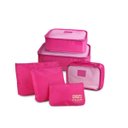 Ver imagem 1 de Organizador De Malas 6 Peças Para Viagem Jacki Design - Pink