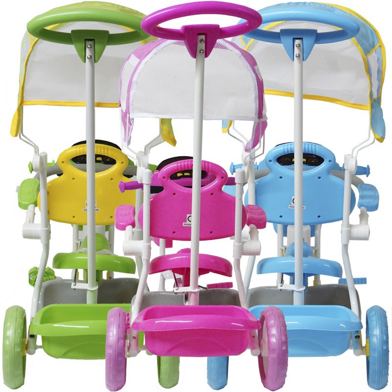 Motoca Menino Triciclo Infantil C/ Empurrador Totokinha - R$ 239,99