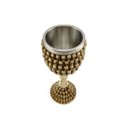 Ver imagem 3 de Taça Calice Caveiras Osso Crânio Medieval Rock Em Aço Inox e Resina Colecionável Decorativo Coquetel