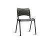 Cadeiras Prisma Iso Fixa Desmontável Empilhavel Frisocar - Recepção - Sala de Espera - Cor Preta - 2