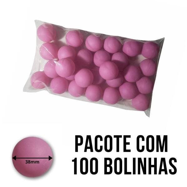 Bolas / Bolinhas De Ping Pong Roxa Pacote 100 Unidades - 5