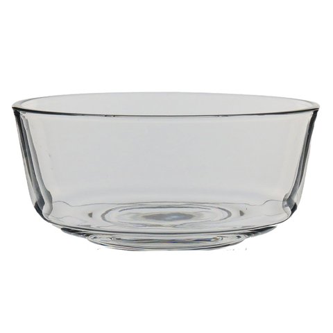Bowl Saladeira de Vidro 380ml Transparente 6x14x14cm Servir Cozinha Mesa Salada