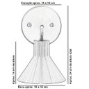 Ver imagem 5 de Kit 2 Arandela Interna Retro Tenesse Aluminio Preto / Cobre