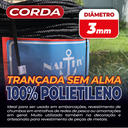 Ver imagem 2 de Corda Trançada Pe Virgem S/alma C/aprox. 520 Metros - Preto 3mm