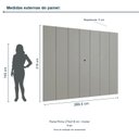 Ver imagem 3 de Painel Prime 270x218 cm Incolar Grigio
