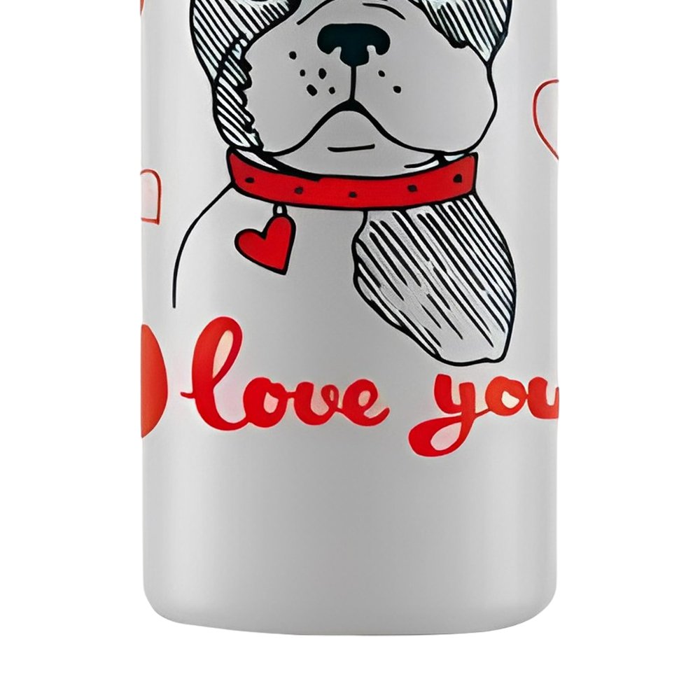 Garrafa Squeeze Sport Plástica Dog Love You 750ml - 4