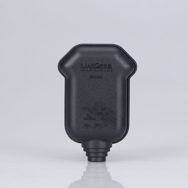 Pino Plug Macho 2P+T 20A - Preto - Prensa Cabo (10 pçs) - 2