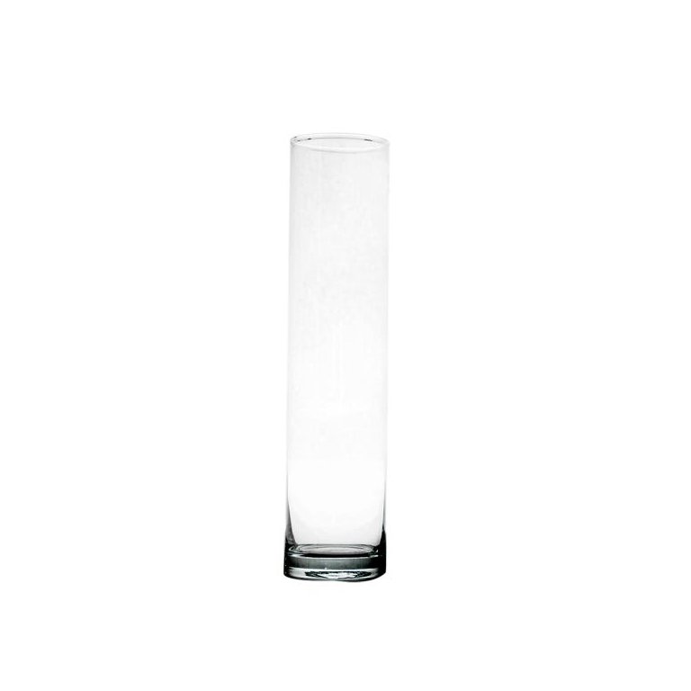 Vaso Cilíndrico Grande Incolor De Vidro 35x6,5cm Vaso Cilíndrico Grande Incolor De Vidro 35x6,5cm