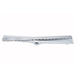 Ralo Linear Oculto Banheiro 70x8cm Invisível Inox Sifonado Tampa Inox Linha Versata - 1