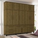 Ver imagem 1 de Guarda-Roupa Casal Grande Triplex Diamante Fabri Móveis Imbuia