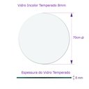 Ver imagem 3 de Tampo para Mesa de Vidro Temperado Incolor 70cm de 8mm