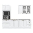 Ver imagem 7 de Cozinha Modulada Henn Americana 5 Peças (1aéreo+2balcões+1paneleiro+1complemento) S/pia Cz127