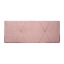 Ver imagem 2 de Cabeceira Painel Casal 140 Cm Dunas Suede Rose - MV Estofados Shop